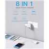 Image 8 : 2-Pack of Wall Outlet Extenders/Wall Plugs with 4 Outlets/2 USB-C/USB-A Ports - New