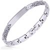 Image 9 : Smarter Lifestyle Sparkling Titanium Magnetic Therapy Anklet Bracelet Gift Set for Women - New