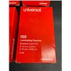 Image 2 : 4 Boxes of Universal Laminating Pouches (Business Card Size) 100PC Each - New