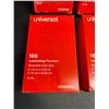 Image 2 : 4 Boxes of Universal Laminating Pouches (Business Card Size) 100PC Each - New