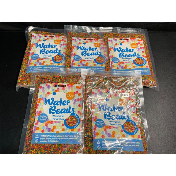 5 Packs of Water Beads (15oz Per Pack) Just Add Water! New Sealed