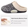 Image 7 : 1 Pair of Ultraideas Women's Cozy Memory Foam Slippers (Fleece-Lined) Rubber Sole - Size XL - New