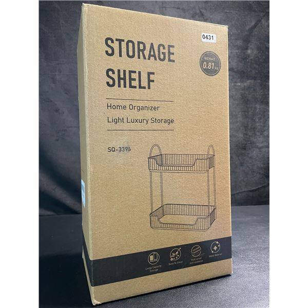 1 Storage Shelf; 2-Tier Countertop Cosmetic Organizer Shelf - Brand New