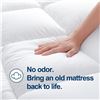 Image 4 : 1 Queen-Size Mattress Topper (60x80") Extra-Thick Mattress Pad/Pillow Topper 18" Deep Pocket - NEW!