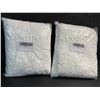 Image 2 : Lot of 2 Plush Shaggy Standard Toilet Lid Covers (White) Fuzzy Chenille Microfiber - New