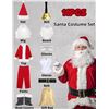 Image 1 : 11PC Adult Classic Santa Suit (Unisex) Size XL - Brand New