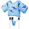 Image 1 : Moko Toddler Swim Vest Jacket with Arm Floaties & Crotch Strap (For Kids Weighing 22-66lbs) - New