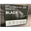Image 2 : 1 DIY Leather & Vinyl Repair Kit (Black) For Furniture, Car Seats, Jackets, Purses, etc. - Brand New