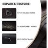 Image 4 : 1 DIY Leather & Vinyl Repair Kit (Black) For Furniture, Car Seats, Jackets, Purses, etc. - Brand New