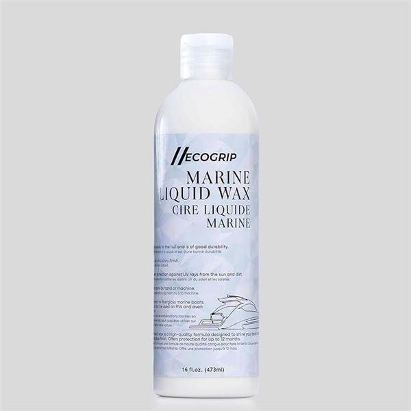 Ecogrip Marine Liquid Wax (473ml) Premium Quality Boat/Marine and RV Wax - New