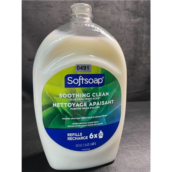 SoftSoap Soothing Clean Aloe Vera Fresh Scent Moisturizing Hand Soap (1.47L Refill Bottle) New