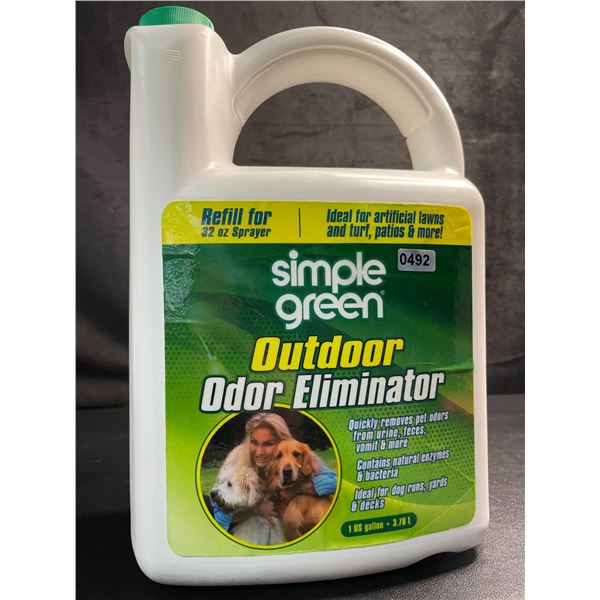 1 Jug of Simple Green Outdoor Odor Eliminator (3.78L) Quickly Removes Pet Odors from Lawns/Outdoors