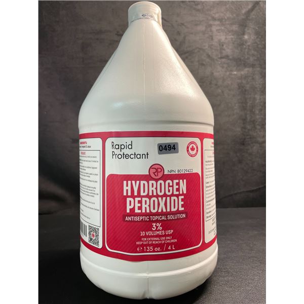 1 Large Jug (4L) of Hydrogen Peroxide Antiseptic Topical Solution (3%) - New