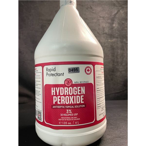 1 Large Jug (4L) of Hydrogen Peroxide Antiseptic Topical Solution (3%) - New