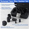 Image 5 : Speedwox 19PCS External Star Socket Set - 3/8" Drive External Torque Socket Set - New Sealed!