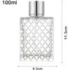 Image 8 : Lot of 4 Refillable Glass Perfume Bottles (100ml Capacity) for DIY Perfumes/Scents - New