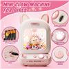 Image 8 : 1 Skirfy Mini Cat Claw Machine/Toy Claw Machine for Kids with Prizes/Toys (Pink) Brand New!