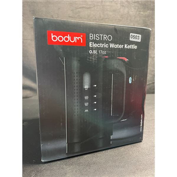 1 Bodum BISTRO Electric Water Kettle (17oz) Black - Brand New