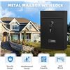 Image 8 : 1 Metal Letterbox/Mail Letter Box with Keys - For Home/Office (Black) - Brand New