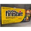 Image 2 : 24-Pack Box of Duraflame Firestart; Indoor & Outdoor Use - Quick Ignition Fire Logs - New Sealed