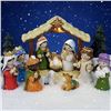 Image 1 : 13PC Nativity Set/Christmas Story Set with LED Light - Tabletop Nativity Figurine Set - New Sealed