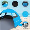 Image 4 : Venustas Portable Beach Tent/Sun Shelter; 3-Person Beach Tent with Storage Bag - New
