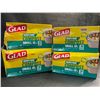 Image 1 : 4 Boxes of GLAD Drawstring Compost Small 10L Bags (30 Bags Each) 17" x 18" Size - New