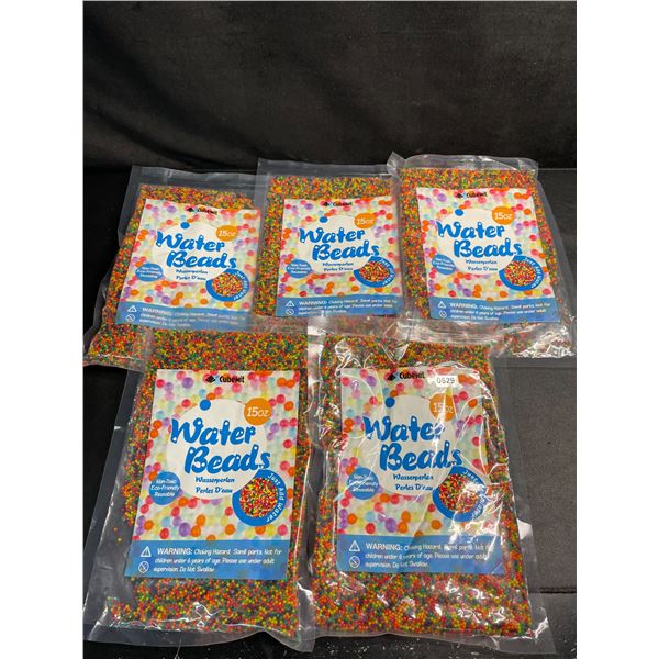5 Packs of Water Beads (15oz Per Pack) Just Add Water! New Sealed