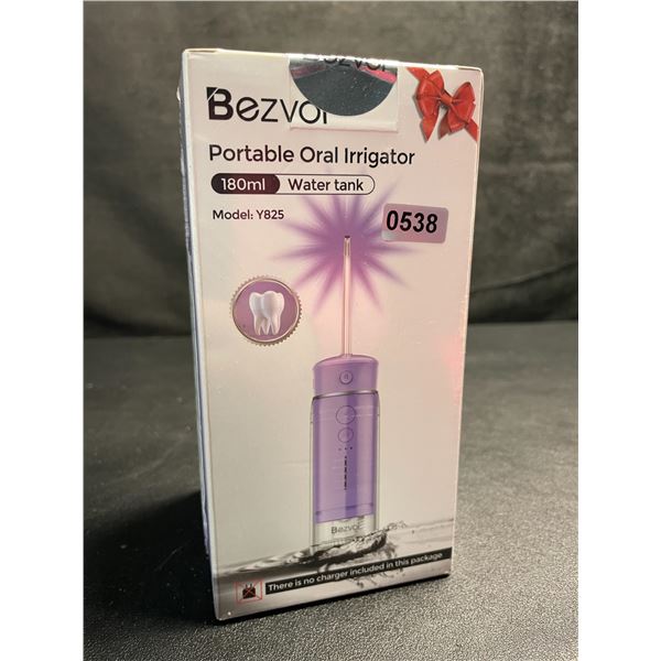 Bezvoi Portable Oral Irrigator/Cordless Water Flosser Teeth Cleaner Device (180ml Tank) - New Sealed