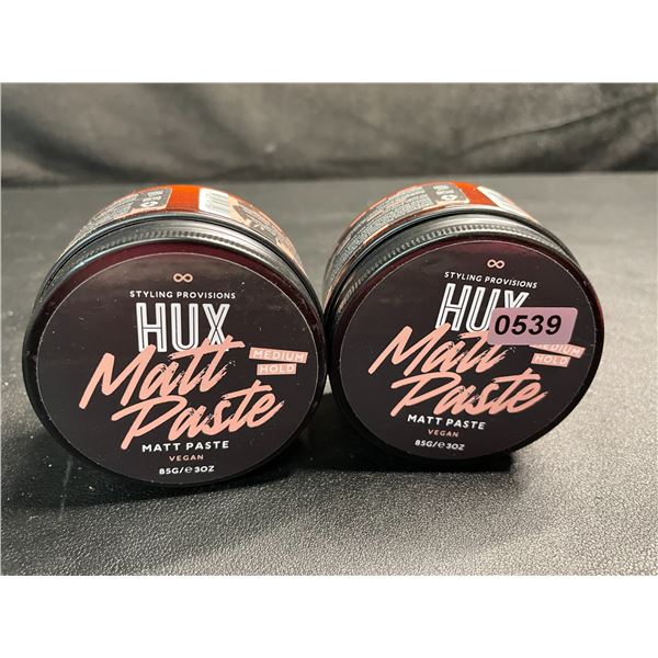 Lot of 2 HUX Styling Provisions Matt Paste for Hair (85g) Medium Hold - Vegan - New