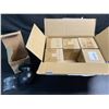 Image 2 : 6-Pack Box of Stainless Steel Half-Dummy Door Handles/Black Door Knobs - New