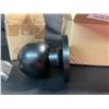 Image 4 : 6-Pack Box of Stainless Steel Half-Dummy Door Handles/Black Door Knobs - New