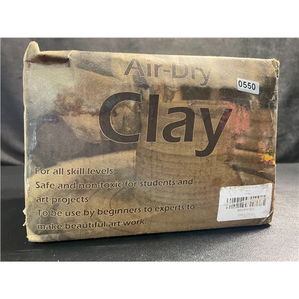 10LB Box of Air-Dry Clay (Gray) - New