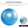 Image 5 : Reehut Anti-Burst Core Exercise Ball with Pump - Great for Fitness/Yoga/Workout - New