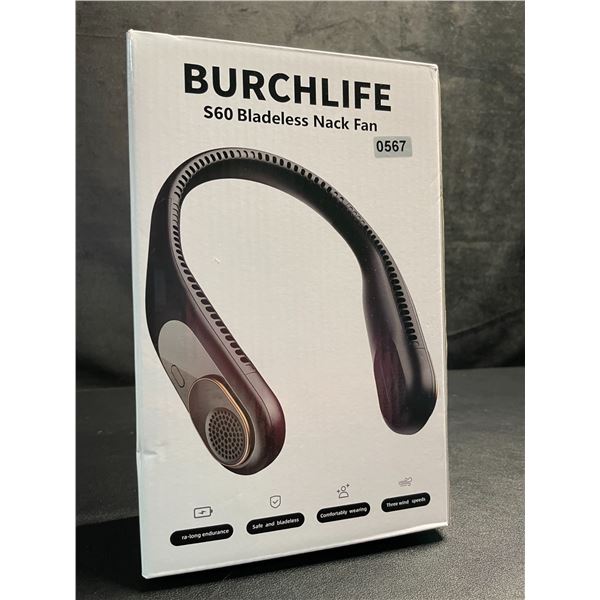 Burchlife S60 Bladeless Wearable Neck Fan - Cooling Cordless Neck Fan - New