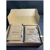 Image 3 : 12-Pack Set of Thank You/Appreciation Notebook & Pen Gift Sets with Organza Gift Bags - New in Box