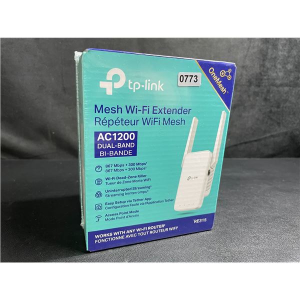 TP-Link AC1200 Mesh Wi-Fi Extender/WiFi Booster - Works with Any WiFi Router - New Sealed!