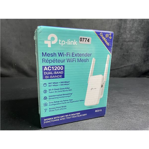 TP-Link AC1200 Mesh Wi-Fi Extender/WiFi Booster - Works with Any WiFi Router - New Sealed!