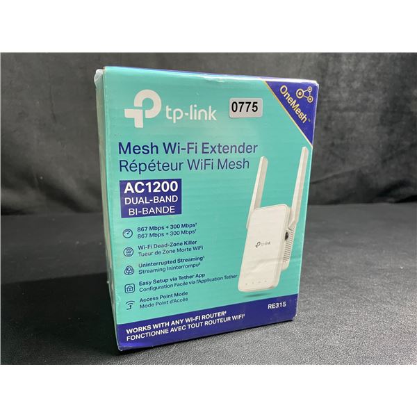 TP-Link AC1200 Mesh Wi-Fi Extender/WiFi Booster - Works with Any WiFi Router - New Sealed!