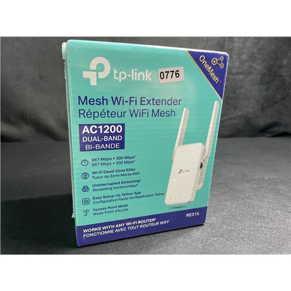 TP-Link AC1200 Mesh Wi-Fi Extender/WiFi Booster - Works with Any WiFi Router - New Sealed!