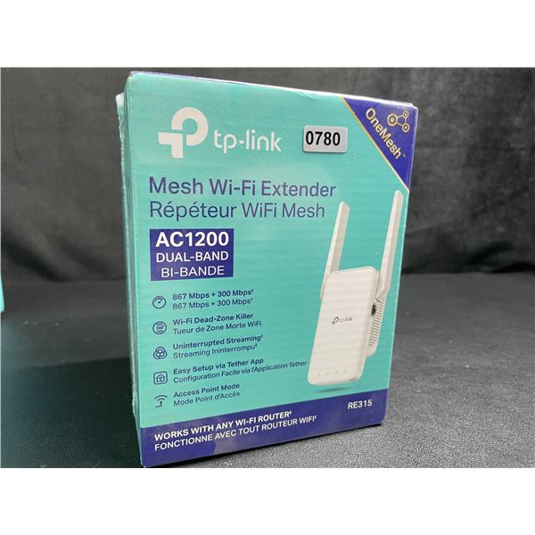 TP-Link AC1200 Mesh Wi-Fi Extender/WiFi Booster - Works with Any WiFi Router - New Sealed!