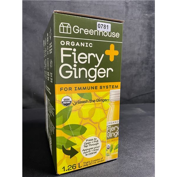 Greenhouse Organic Fiery+ Ginger Juice for Immune System (1.26L) - New Sealed