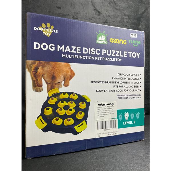 1 Dog Maze Disc Puzzle Toy - Promotes Brain Development in Dogs - New
