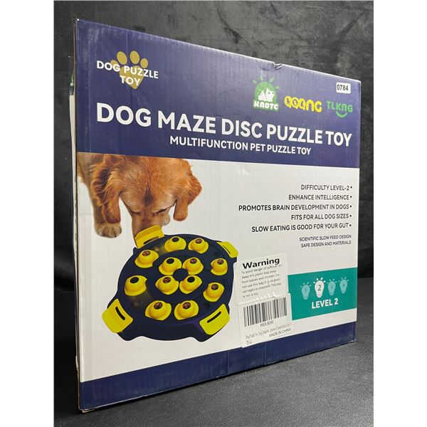1 Dog Maze Disc Puzzle Toy - Promotes Brain Development in Dogs - New