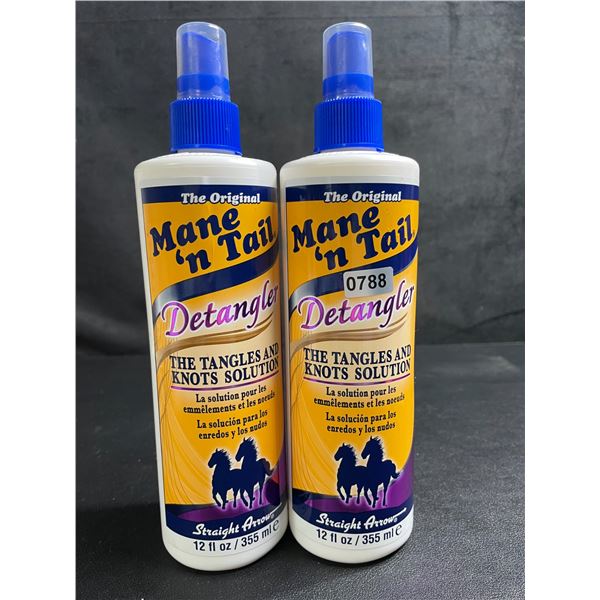 Lot of 2 The Original Mane 'n Tail Detangler (355ml) The Tangles & Knots Solution - New