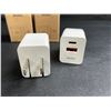Image 3 : Lot of 2 2-Packs of USB-C Charging Blocks (4 Blocks Total) 20W PD + 18W Quick Chargers - New