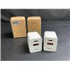 Image 1 : Lot of 2 2-Packs of USB-C Charging Blocks (4 Blocks Total) 20W PD   18W Quick Chargers - New