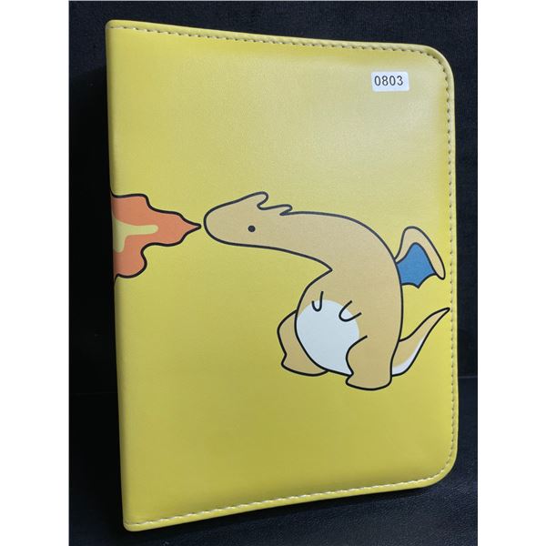 1 Leather Premium Pokemon Dragonite Card Storage Binder - Holds 400 Cards - New!