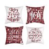 Image 1 : 4PC Pack of Christmas/Decorative Pillow Cases (18" x 18" Size) - New