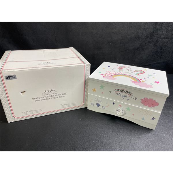 Art Lins Unicorn Jewelry Music Box - Great Gift for Girls - Brand New